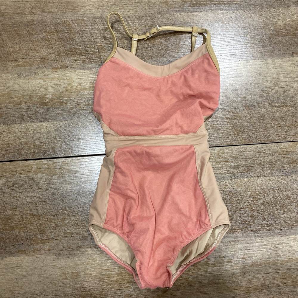 Pink and Tan Leotard